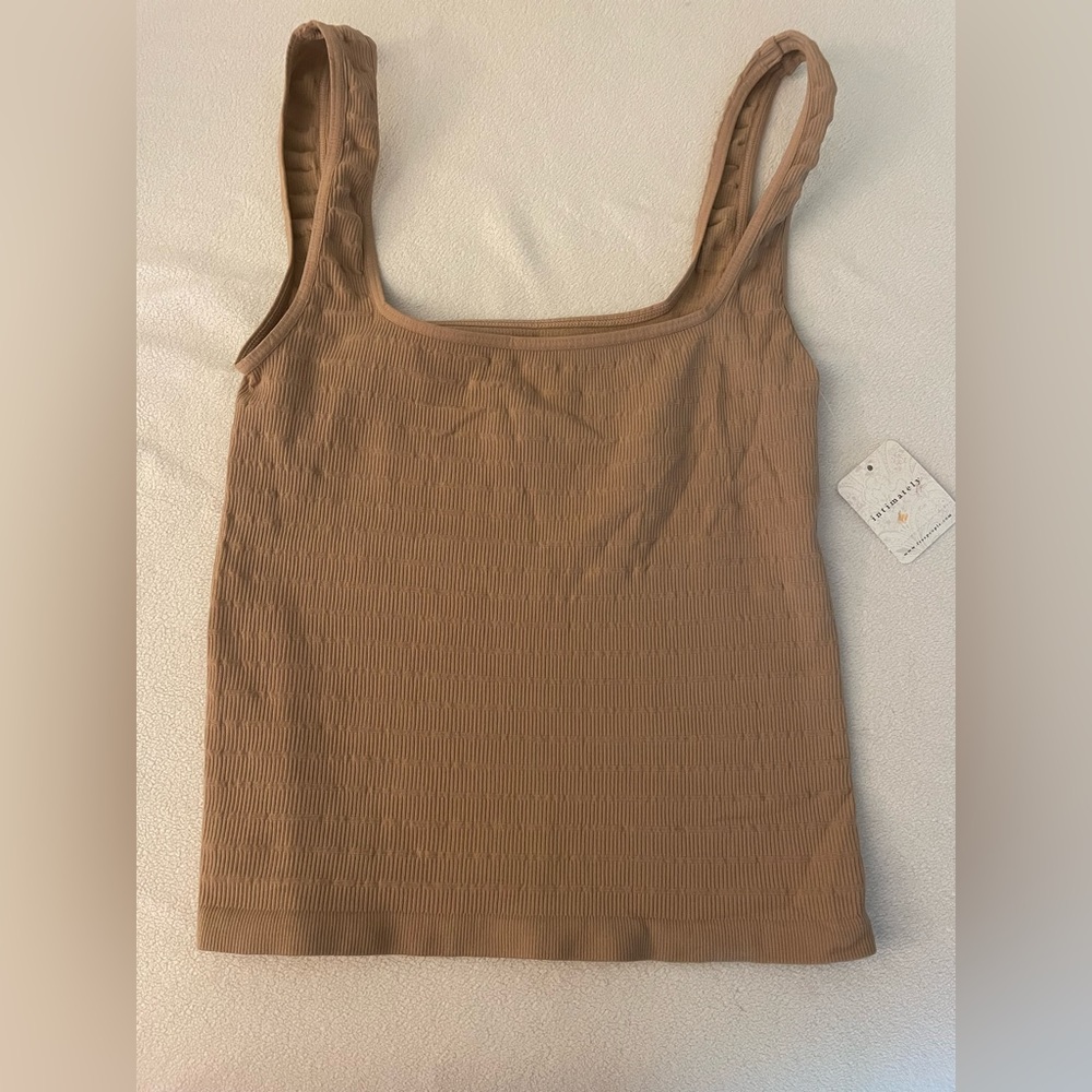 Free people brown crop top.